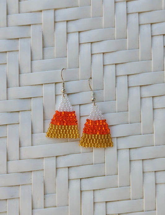 Candy Corn sparkle earrings